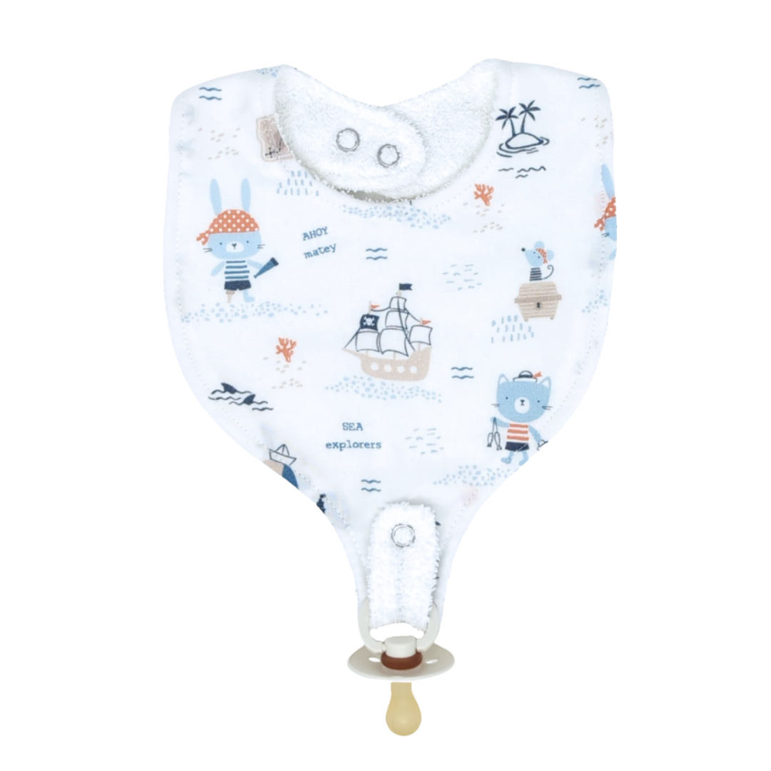 Bavoir Avec Récupérateur - SAUTHON - Blanc - - 6.65